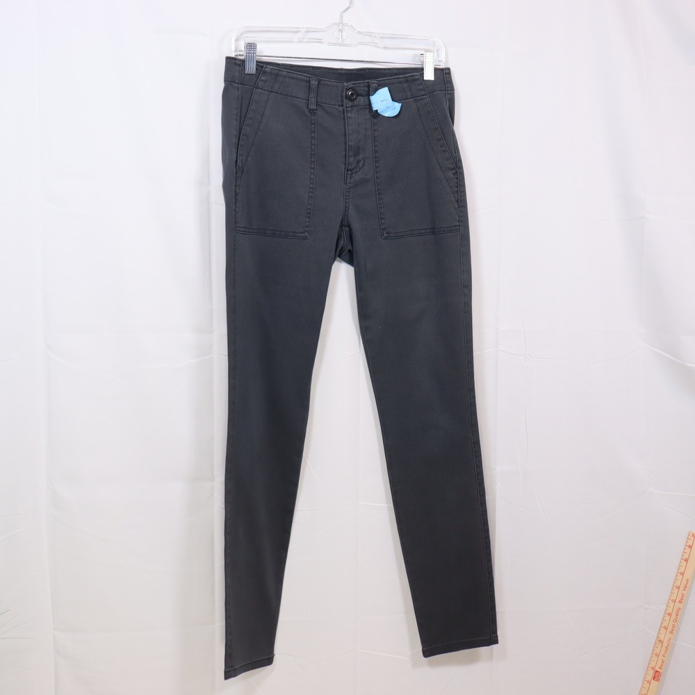 Cabi High Skinny Cargo Pants 6 Gray Women Utility Stretch Slim Trousers